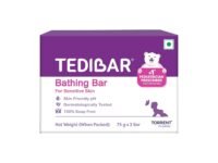 Tedibar Moisturising Baby Bathing Bar 75gx3 (Pack of 1) 100% Soap Free No. 1* Pediatrician Prescribed Moisturising Bar - By Torrent Pharma