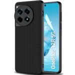 TheGiftKart Back Cover Case for OnePlus 12R 5G | Slim & Lightweight | Ultra-Premium Design | Camera Protection Bump | Fabric Texture Case Cover for OnePlus 12R 5G (PC & TPU, Black)