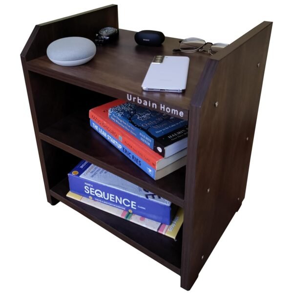 Toucan Bedside Table, End Table. Night Stand, Easy to Assemble Table (Walnut)