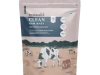 TrueBasics Clean Raw Whey Protein Concentrate Powder (Unflavoured, 1kg) | 28g Protein per Scoop