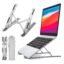 Tygot 6 Angles Adjustable Aluminum Ergonomic Foldable Portable Tabletop Laptop/Desktop Riser Stand Holder Compatible for MacBook, HP, Dell, Lenovo & All Other Notebook (Grey)