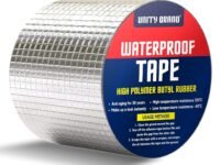 UB Unity Brand Super Strong Adhesive Waterproof tape Permanent Repair Roof Water Leakage Solution Rubber Foil Suitable for Roof Leak, surface Crack, Window Sill Gap, Boat Sealing, Tank Leak (10CM*5M)