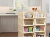 URBAN LUXY Clothes Organizer for Wardrobe | Foldable & Stackable Closet Organizer|Foldable Shirt Storage Stacker for Wardrobe | Stack it UP | Plastic Stackable Closet Organizers (8Pcs-Big, Yellow)