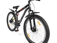 Urban Terrain by Cult Bolt Cycle/Bicycle MTB 27.5T Single Speed Bike with Front Suspension, Disc Brake, Bell & Lock Bicycle for Men/Boys Mountain Bike UT5001S27.5ACC | Ideal for 15+ Years (Black)