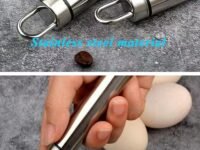 VATTU Dough Whisk Food Grade 304 Stainless Steel Hand Mixer Bread Whisk 8.5 Inch Danish Whisk Dough Scraper Baking Tool for Bread