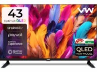 VW 109 cm (43 inches) OptimaX Series Full HD Smart QLED Android TV VW43AQ1