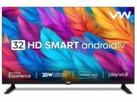VW 80 cm (32 inches) Playwall Frameless Series HD Ready Android Smart LED TV VW32F5