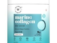 WELLBEING NUTRITION Pure Korean Marine Collagen Supplements for Women & Men,200g|Hydrolyzed Collagen Powder and Amino Acids|Supports Healthy Skin,Hair,Nails,Bone & Joint|Unflavored,1 count,25 servings