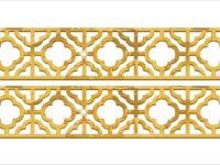 Wall1ders Wall Border Peel and Stick Mirror Stickers for Wall Acrylic Mirror Sickers Acrylic Stickers Wall Stickers for Hall Room Bed Room Kitchen (Gold)- Pack of 10 50 cm