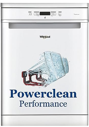 Whirlpool 14 Place Settings PowerClean Technology Dishwasher (WFC3C33 PF N IN, White, 30% extra space, 8 wash Programs, Ultra Quiet Performance)