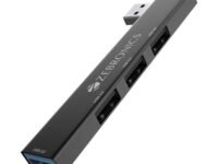 ZEBRONICS 210HB, 4 in 1 USB Hub, USB 3.0, 4 USB Ports, Speeds Upto 5 Gbps, Metal Body, for Mac | Laptops
