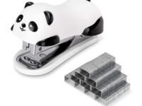 ZIBUYU® Cute Panda Stapler Set with 1000 Staples & Built-in Remover, Mini Animal Shaped Office & School Stapler Fun Panda Gift for Students & Professionals