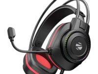 Zebronics Premium Wired USB Gaming Headphone, Simulated 7.1 Surround Sound, 40mm Neodymium Drivers, Windows Software, EQ, Flexible Mic, Multicolor, 2m Braided Cable, Ear Cushion, PC & Laptop (Jet 7.1)