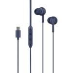 boAt Newly Launched Bassheads 100 C Wired in Ear Earphones with Type-C Jack, in-Line Microphone, 10Mm Drivers, Signature Sound, Integrated Controls & Multi-OS Compatibility(Navy Blue)