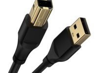 rts High Speed USB 2.0 (1.5 Meter) Printer Cable USB Scanner Cable A Male to B Male Compatible with Printers, Scanner for Canon, Brother, Dell, HP, Samsung, Lexmark, Panasonic 2 Year Warranty.