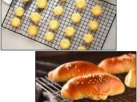 1 Pc Non-Stick Cake Cooling Rack Net Cookies Biscuits Bread Muffins Drying Rack Nonstick Cooling Rack Cooling Grid Baking Tray for Biscuit/Cookie/Pie/Bread/Cake Baking Rack 26 * 23.5 cm