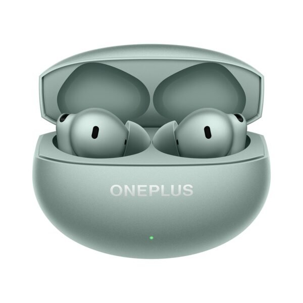 OnePlus Buds 4 TWS Earbuds with Upto 55dB Real-time ANC, Adaptive Mode, Dual Drivers with DACs, 3D Audio, Upto 45hrs Music Playback, ,Dual-Device connectivity, 47ms Low Latency, Zen Green