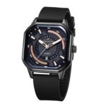 Daniel Hechter Paris Rivoli Collection Modern Analog Watch for Men with Octagon Dial and Silicon Band-DHM1003