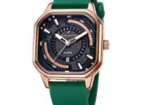 Daniel Hechter Paris Rivoli Collection Modern Analog Watch for Men with Octagon Dial and Silicon Band-DHM1003
