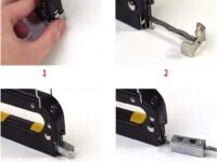 3 in 1 Home DIY Steel Staple Heavy Duty Woodworking Stapler Tools Metal Staple Gun Set for Plastic Furniture (Multicolour) with (Staple Gun with 2000 pcs. Pin)