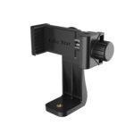 360° Degree Mobile Phone Holder with Universal 1/4 Screw Adjustable Clamp Mobile Tripod Mount Adapter Compatible with Smartphones & TripodsnSelfie Stick (Black)