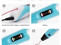 3D Pen with USB Cable for Kids Printing Drawing Toy Perfect DIY and Crafting Set Ready to Create Kids Display Charging Arts Craft Kit Boys Girls (Multicolor)