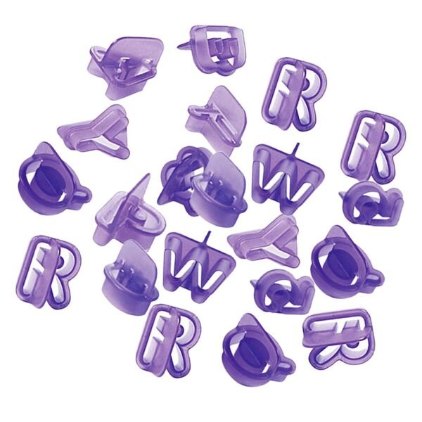 40X Silicone Alphabet Letter Number Fondant Cake Biscuit Baking Mould Cookie Cutters, CH-249 (Pink)