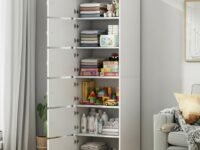 6 Door Premium Wooden Multi-Door Wardrobe Cabinet with Shelves | Space Saving Clothes Organizer Almirah for Bedroom, Living Room & Kids Room | Elegant Storage Almirah for Bedroom - White