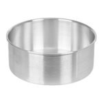 6-Inch x 3-Inch Aluminum Round Cake Pan | Premium Silver Cake Mould/Tin for Baking, Durable and Even Heat Distribution