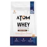 AS-IT-IS ATOM Whey Protein 1kg | 27g protein | Isolate & Concentrate | Choco Peanut | USA Labdoor Certified | With Digestive Enzymes for better absorption