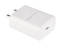 Amazon Basics 25W Compact Wall Charger | Type-C Fast Charging Adapter for Samsung, Xiaomi Phones and iPhone (White, Without Cable)