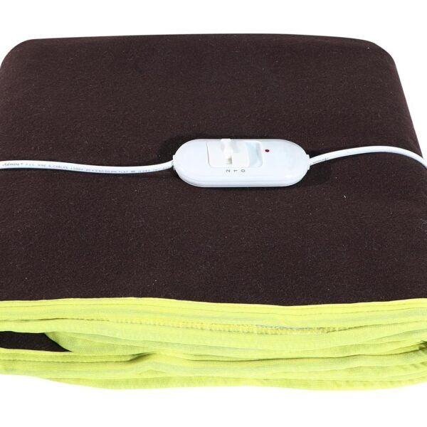 Amazon Basics Single Bed Electric Bed Warmer/Blanket |30 * 60 Inches| Auto Cut Off| Over Heat Protection| Basic Model | Coffee