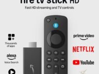 Amazon Fire TV Stick HD (newest model), Alexa Voice Remote with TV power & volume controls, full HD streaming device