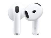 Apple AirPods 4 Wireless Earbuds, Bluetooth Headphones, Personalised Spatial Audio, Sweat and Water Resistant, USB-C Charging Case, H2 Chip, Up to 30 Hours of Battery Life, Effortless Setup for iPhone