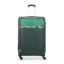 Aristocrat Large Commander 79Cms Premium Polyester with PVC Coating Soft Sided Check-in 4 Wheels Green Spinner Suitcase