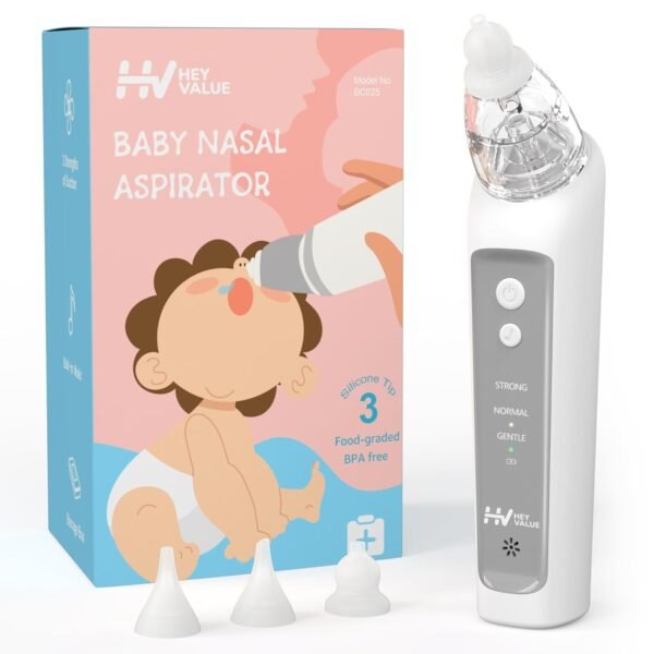 Baby Nasal Aspirator | Nose Sucker for Baby | Baby Nose Cleaner | Electric Nasal Aspirator for Toddler, Rechargeable with Music Function Adjustable Volume
