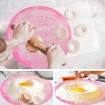Baking mat for Rolling Pizza Base Cookies and rotis Round Shape Silicone Rolling mat Dough Rolling