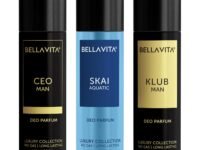 Bella Vita Luxury Body Parfum Gift Set for Men | Pack of 3 x 150ml | No Gas Deo for Man | CEO, Skai Aquatic & Klub | Long Lasting Fragrance with Tonka, Bergamot, Vanilla