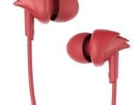 Boat Bassheads 100 in Ear Wired Headphones Earphones with Mic (Furious Red)