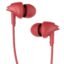 Boat Bassheads 100 in Ear Wired Headphones Earphones with Mic (Furious Red)