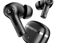 Boat Nirvana Ion, 120HRS Battery, Crystal Bionic Sound w/Dual EQ Modes, 4Mics ENx, App Support, Low Latency, IPX4, v.5.2 Bluetooth Earbuds, TWS Ear Buds Wireless Earphones with mic (Charcoal Black)
