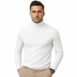 CHKOKKO Men's Winter Wear Cotton High Neck Full Sleeves Regular Fit T-Shirt
