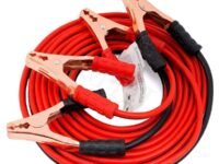 Car Heavy Duty Auto Car Jumper Cable Battery Booster Wire Clamp with Alligator Wire Car Battery Jumper Cable (Red Positive, Black Negative) (500 AMP Booster Cable, 7ft)