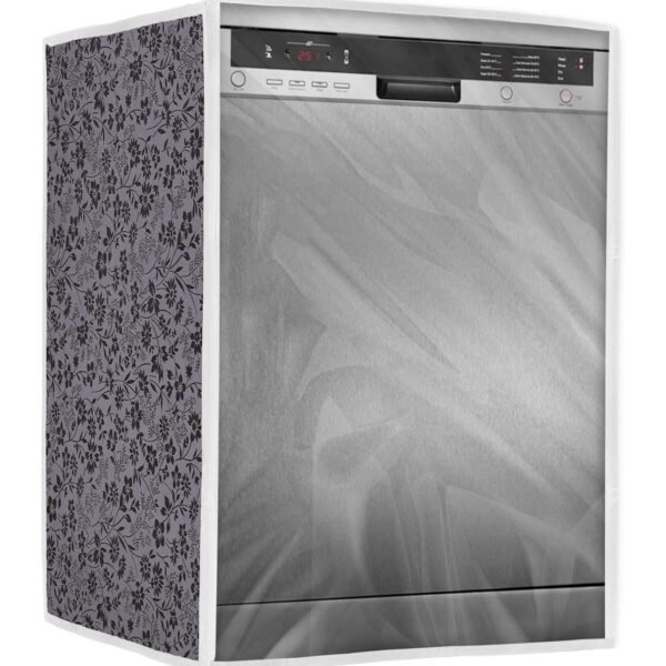 Classic® Dishwasher Cover Suitable for Siemens of 12, 13, 14 and 15 Place Setting (63cmsX63cmsX81cms, Black & Grey)