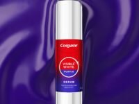 Colgate Visible White Purple Teeth Whitening Serum, 40ml – Mint & Yuzu Flavour, Instant Brightening Purple Serum for Whiter Smiles