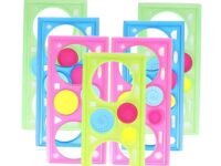 Crackles Creative Gift Designer Spiral Spirograph Geometric Ruler Drafting Tools Art& Craft Sets School Stationery Return Gift for Children Kids Students Birthday Drawing Toys - Pack of 5, Multicolor