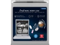 Crompton 13 Place Setting Freestanding Dishwasher with 5 Wash Program and Super Active Drying System | Energy Saving Dishwasher with Stainless Steel Tub (Voilla 13 PS ENT,Silver Inox,FS-DWVOA13PS-ENT)