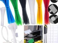 DIY Crafts Pack Of 70 Pieces, Combo Pack As Image, Cable Ties Tags Colourful Cable Ties Labels Self-Locking Cable Ties Marker White Labels and Marker (Pack Of 70 Pieces, Combo Pack As Image)