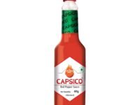 Dabur Capsico Red Pepper Sauce - 60g (Chilli Sauce) | Red Hot Sauce | For Pizza, Pasta, Sandwich & Mocktails | Made With Fresh Bhut Jolokia Pepper : Spiciest Chilli | Pure & Authentic Chilli Sauce | NO Artificial Flavours