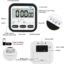 Digital Kitchen Timer & Stopwatch, Large Digits, Loud Alarm, Kitchen Timer, Magnetic Countdown Digital Timer for Teacher Kids and Elderly, for Classroom Home Work Fitness, Cooking (Black)